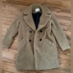 Zara teddy bear boucle coat - size small
